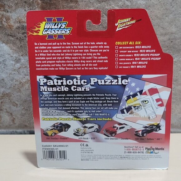 Johnny Lightning 1941 Willys Gassers II Challenger Phil Quinto Diecast Car 2001 - Picture 2 of 10